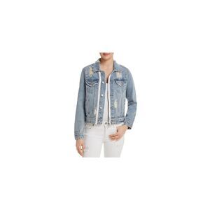 Grommet Distressed Denim Jacket - 100% Exclusive